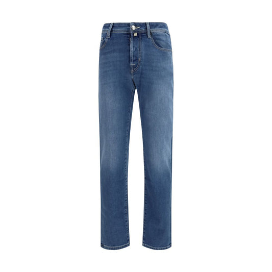 Jacob Cohen Blue Cotton Slim Fit Jeans