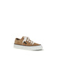 Brunello Cucinelli Beige Calf Leather Bos Taurus Low Top Sneakers