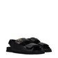 Prada Black Leather Flat Sandals