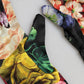 Dolce & Gabbana Multicolor Floral Print Elbow Length Women Gloves
