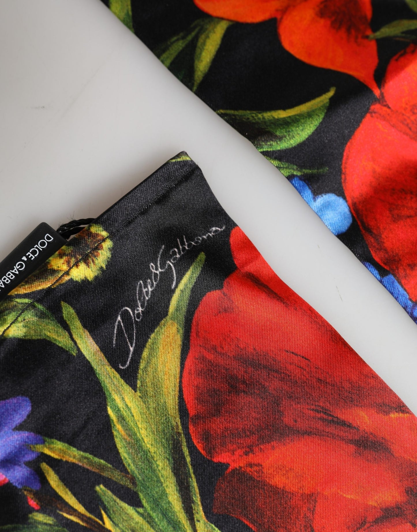 Dolce & Gabbana Multicolor Floral Print Elbow Length Women Gloves