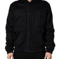 Dolce & Gabbana Black Cashmere Knitted Button Down Jacket