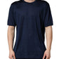 Dolce & Gabbana Dark Blue Silk Short Sleeve CrewNeck T-shirt