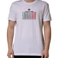 Dolce & Gabbana White Barcode Print Cotton Crew Neck T-shirt