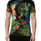 Dolce & Gabbana Black Bird Print Cotton Men Crew Neck T-shirt