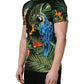 Dolce & Gabbana Black Bird Print Cotton Men Crew Neck T-shirt