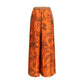 Alemais Orange Silk Casual Pants