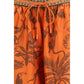 Alemais Orange Silk Casual Pants