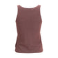 Brunello Cucinelli Bordeaux Cashmere Sleeveles T-Shirt