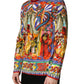 Dolce & Gabbana Multicolor Teatro Dei Pupi Men Long Sleeves  T-shirt