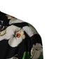 Dolce & Gabbana Multicolor Tropical Orchid Print Men Shirt