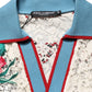 Dolce & Gabbana Beige Floral Tennis Club Lace Polo T-shirt