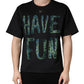 Dolce & Gabbana Black Have Fun Embellished Crew Neck T-shirt