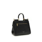 Dolce & Gabbana Black Calf Leather Bos Taurus Handbag