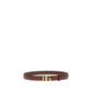Dolce & Gabbana Bordeaux Calf Leather Bos Taurus Regular Belt