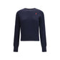 Ami Paris Blue Merino Wool Sweatshirt