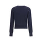 Ami Paris Blue Merino Wool Sweatshirt