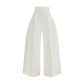 Jacquemus White Cotton Cropped Pants