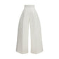 Jacquemus White Cotton Cropped Pants