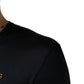 Dolce & Gabbana Dark Blue DG Logo Silk Men Crew Neck T-shirt
