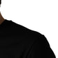 Dolce & Gabbana Black King Patch Cotton Men CrewNeck T-shirt