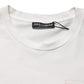 Dolce & Gabbana White Graphic Print Cotton Crew Neck  T-shirt