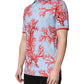Dolce & Gabbana LightBlue Coral Cotton Collared Polo  T-shirt