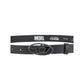 Diesel Black Calf Leather Bos Taurus Regular Belt