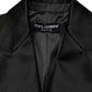 Dolce & Gabbana Black Wool Single Breasted Blazer Jacket