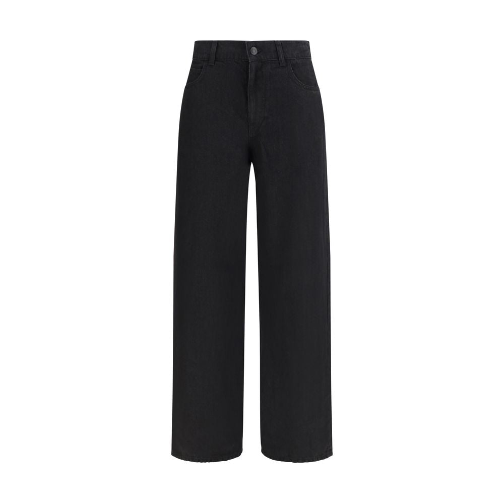 The Row Black Linen Jeans Denim