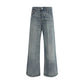 Diesel Blue Cotton Relaxed Fit Jeans
