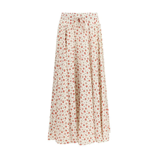 Dolce & Gabbana Multicolor Silk Midi Skirt