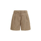 Brunello Cucinelli Beige Cotton Bermuda Shorts
