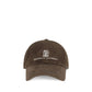 Brunello Cucinelli Brown Calf Leather Bos Taurus Cap (Baseball Hat)