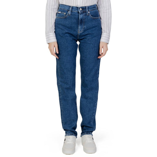 Calvin Klein Jeans Blue Cotton Skinny Jeans
