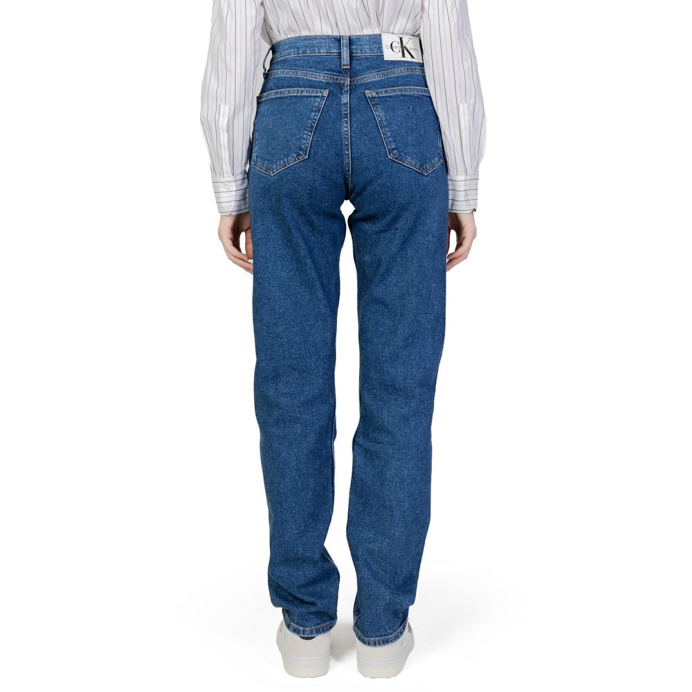 Calvin Klein Jeans Blue Cotton Skinny Jeans