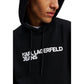 Karl Lagerfeld Black Cotton Hoodie