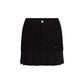 Karl Lagerfeld Black Cotton Mini Skirt