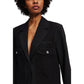 Karl Lagerfeld Black Polyester Blazer