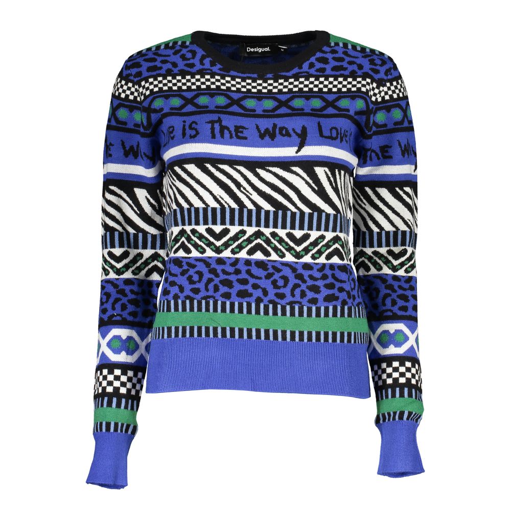 Desigual Blue Viscose Women Sweater