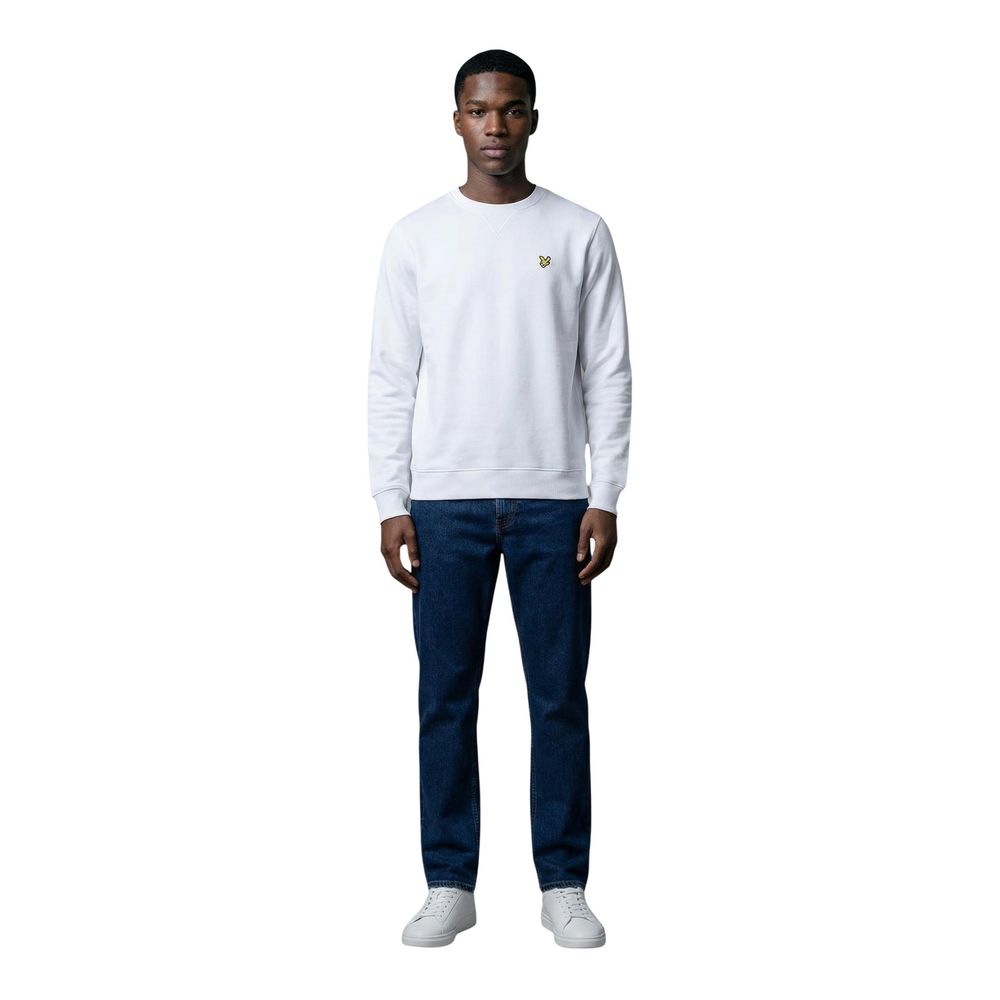 Lyle & Scott White Cotton Sweatshirt