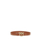 PINKO Brown Calf Leather Bos Taurus Regular Belt