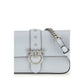PINKO Blue Calf Leather Bos Taurus Shoulder Bag