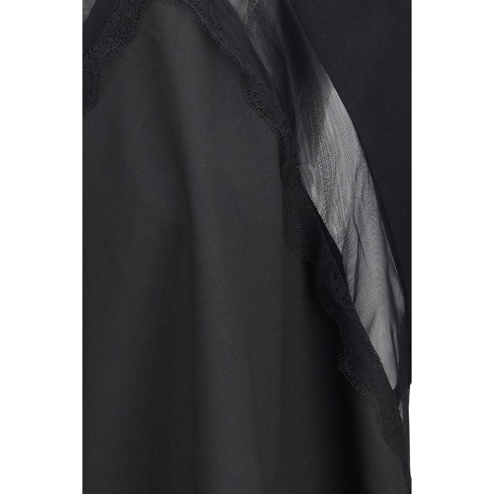 PINKO Black Cotton T-Shirt