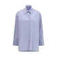 The Row Blue Cotton Pattern Shirt