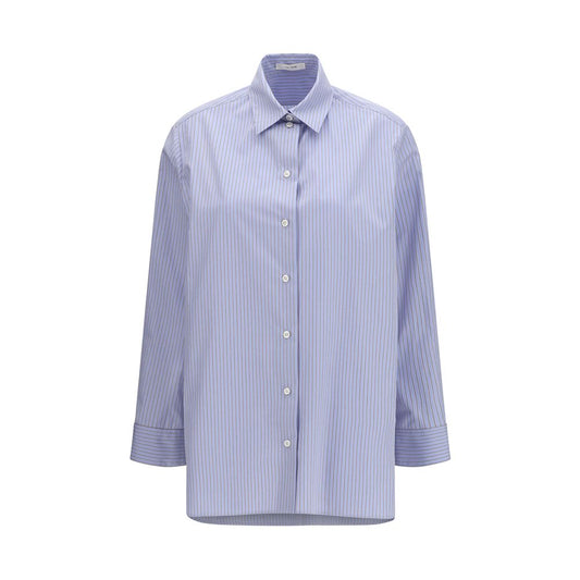 The Row Blue Cotton Pattern Shirt