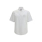 Versace Jeans White Cotton Shortsleeve Shirt