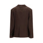 Ganni Brown Recycled Polyester Blazer