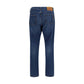 Dolce & Gabbana Blue Cotton Straight-Leg Jeans