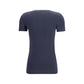Brunello Cucinelli Blue Cotton T-Shirt